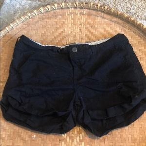 Black slack shorts